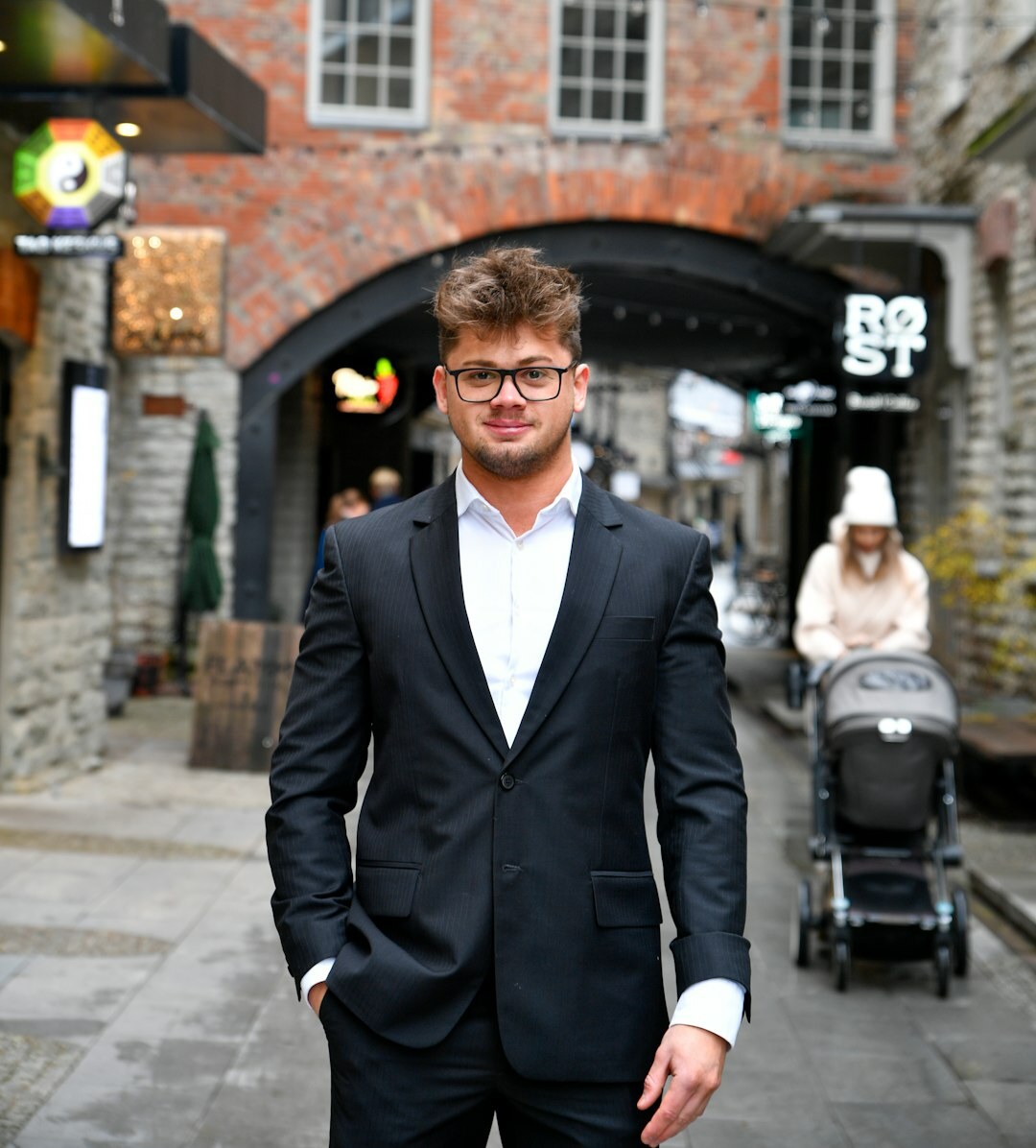 Smiling young Slovenian man professional portrait
